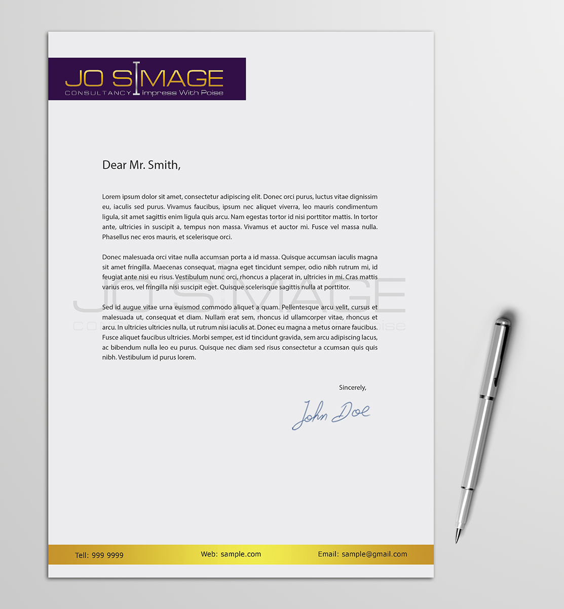 Briefkopf-Design von Armin Shohrati für dieses Projekt | Design #5610204