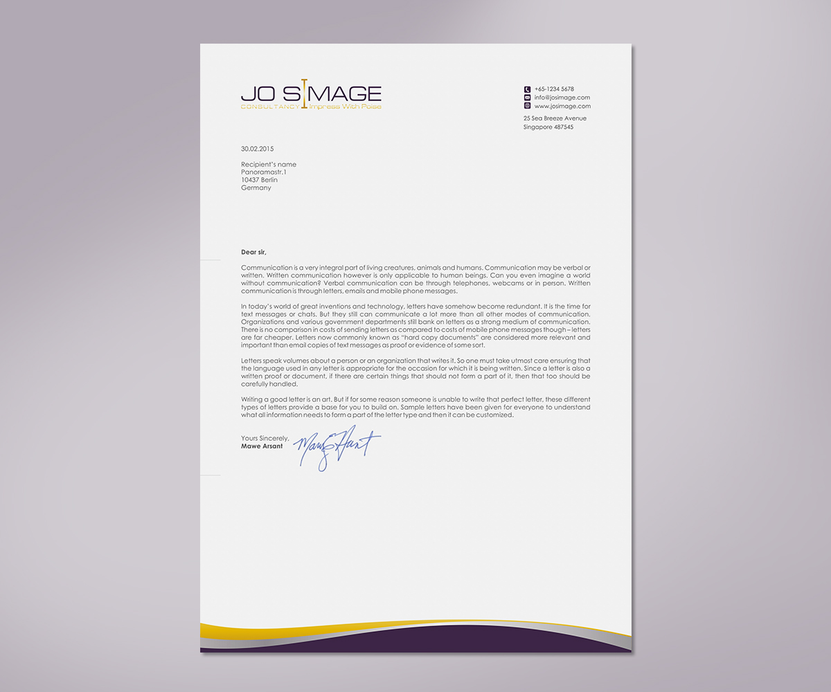 Letterhead Design by logodentity for this project | Design #5613411