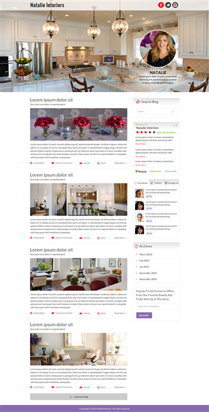 Interior designer's blog sharing design tips  photos and design links  | Web Design par Sbss