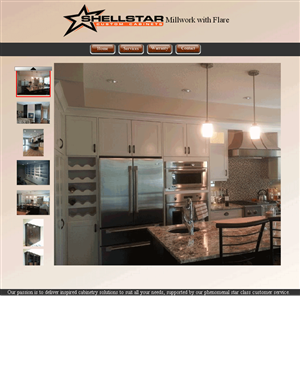 Web Design by tristan1224 for Shellstar Custom Cabinets LTD | Design: #5679541