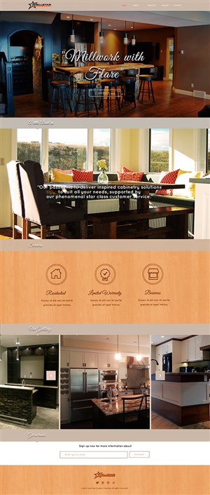 Web Design by Luzmiladdl for Shellstar Custom Cabinets LTD | Design: #5649676