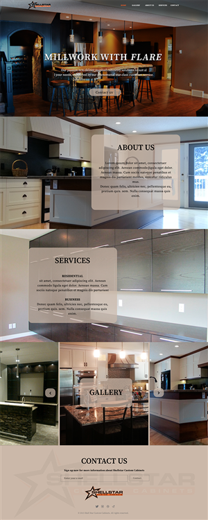 Web Design by Luzmiladdl for Shellstar Custom Cabinets LTD | Design: #5808414