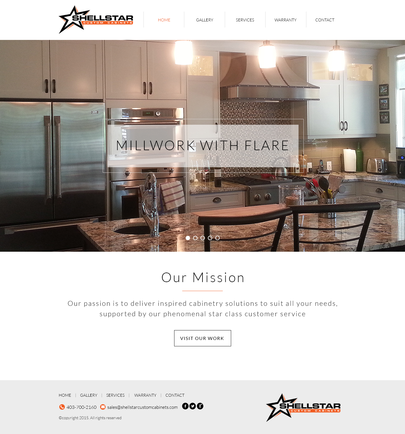 Web-Design von SJ für Shellstar Custom Cabinets LTD | Design #5615919