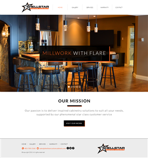 Web Design by SJ for Shellstar Custom Cabinets LTD | Design: #5615998