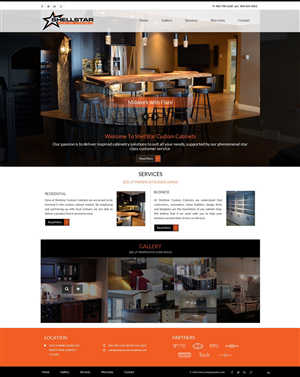 Web Design by pb for Shellstar Custom Cabinets LTD | Design: #5631556