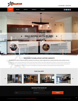 Web Design by pb for Shellstar Custom Cabinets LTD | Design: #5631571