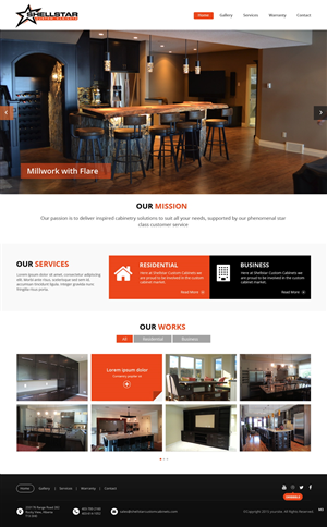 Web Design by pb for Shellstar Custom Cabinets LTD | Design: #5631574