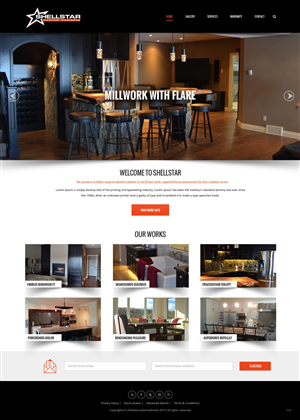Web Design by pb for Shellstar Custom Cabinets LTD | Design: #5631582