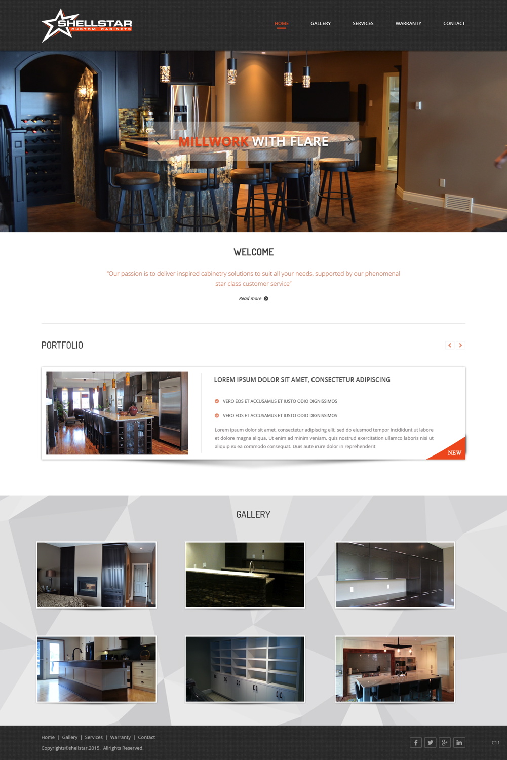 Diseño Web por pb para Shellstar Custom Cabinets LTD | Diseño #5631607