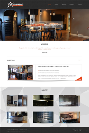 Web Design by pb for Shellstar Custom Cabinets LTD | Design: #5631607