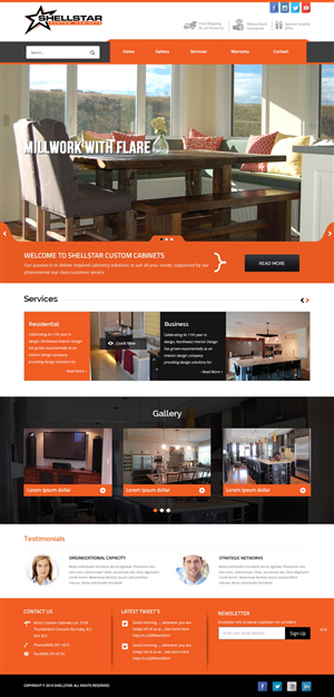 Web Design by pb for Shellstar Custom Cabinets LTD | Design: #5631620