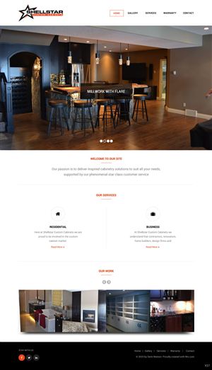 Web Design by pb for Shellstar Custom Cabinets LTD | Design: #5631621
