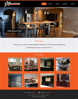 Web Design by pb for Shellstar Custom Cabinets LTD | Design: #5631626