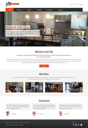 Web Design by pb for Shellstar Custom Cabinets LTD | Design: #5631641