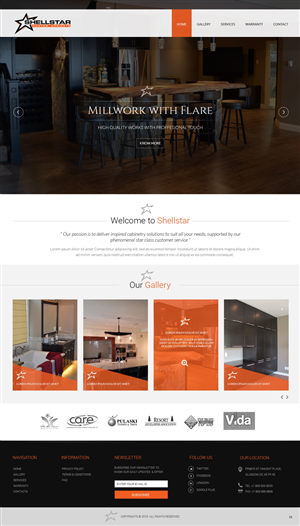 Web Design by pb for Shellstar Custom Cabinets LTD | Design: #5631645