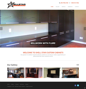 Web Design by pb for Shellstar Custom Cabinets LTD | Design: #5631655