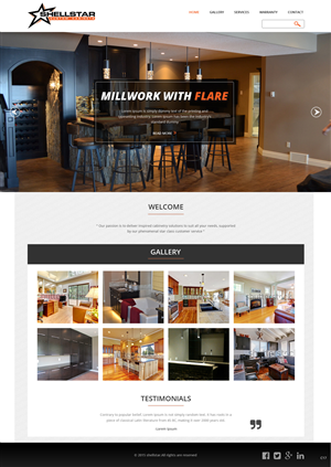 Web Design by pb for Shellstar Custom Cabinets LTD | Design: #5659481