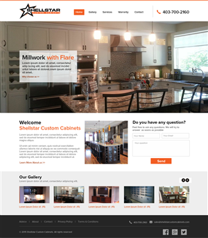 Web Design by OM for Shellstar Custom Cabinets LTD | Design: #5626452