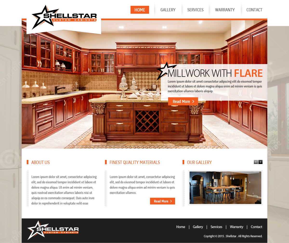 Web Design by OM for Shellstar Custom Cabinets LTD | Design #5626462