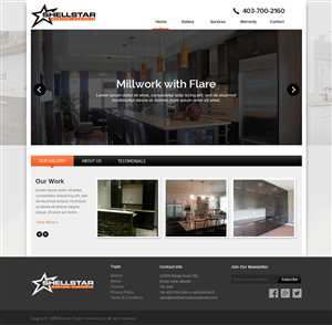 Web Design by OM for Shellstar Custom Cabinets LTD | Design: #5626466
