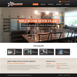 Web Design by OM for Shellstar Custom Cabinets LTD | Design: #5626481