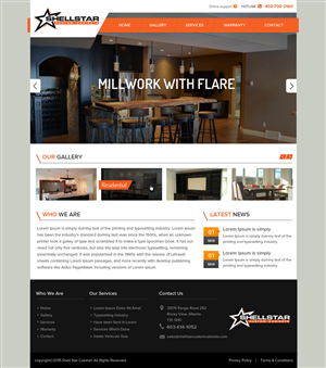 Web Design by OM for Shellstar Custom Cabinets LTD | Design: #5626485