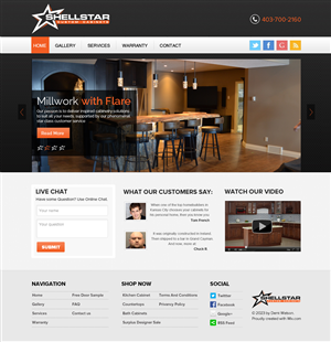 Web Design par OM pour Shellstar Custom Cabinets LTD | Design #5626493
