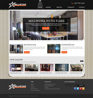 Web Design by OM for Shellstar Custom Cabinets LTD | Design: #5626496