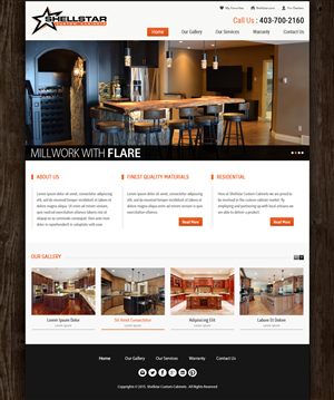 Web Design by OM for Shellstar Custom Cabinets LTD | Design: #5626505