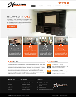 Web Design by OM for Shellstar Custom Cabinets LTD | Design: #5626507