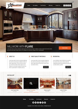 Web Design by OM for Shellstar Custom Cabinets LTD | Design: #5653358