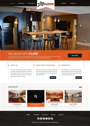 Web Design by OM for Shellstar Custom Cabinets LTD | Design: #5653366