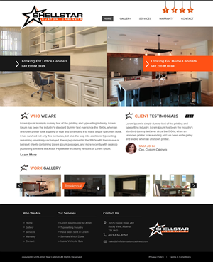 Custom Cabinet Shop Needs a website design | Diseño Web por OM