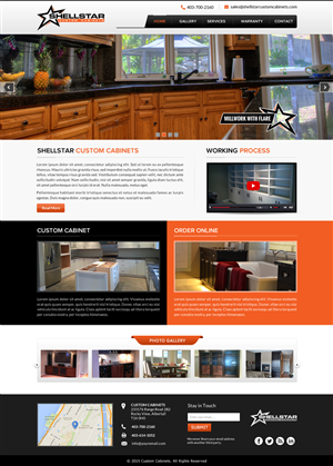 Custom Cabinet Shop Needs a website design | Diseño Web por Sbss