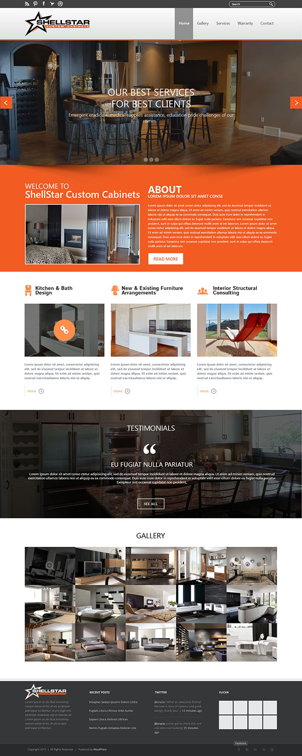 Web Design by iLibart for Shellstar Custom Cabinets LTD | Design #5618049