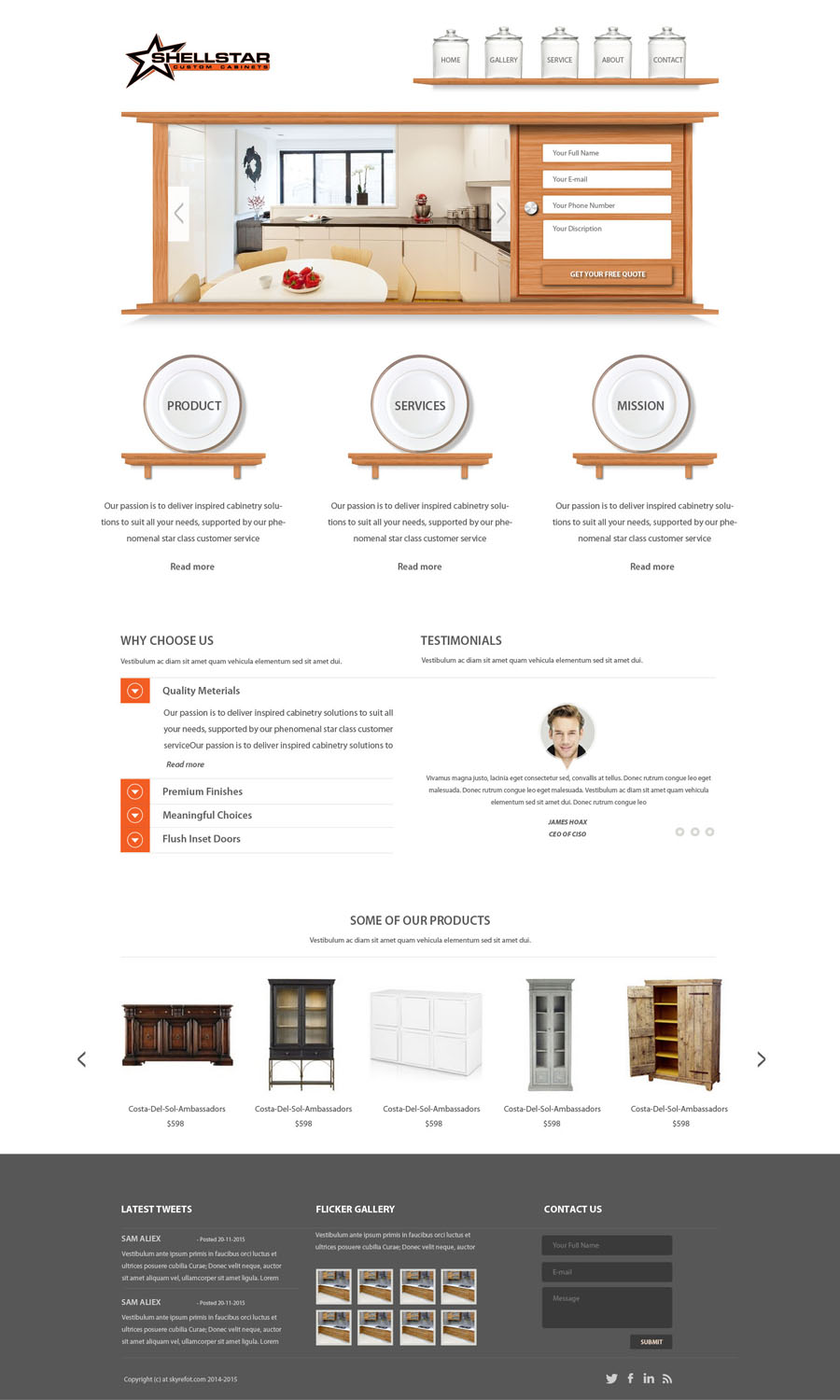 Web Design by NS for Shellstar Custom Cabinets LTD | Design #5660174