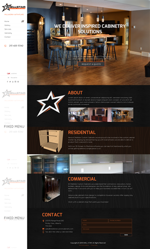 Web Design by Behriatech for Shellstar Custom Cabinets LTD | Design: #5654846