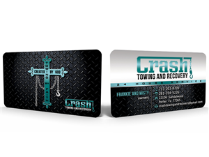 Business Card Design by Hardcore Design for Crash Towing and Recovery | Design #5658408