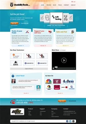 SaaS Landing Page layout | Design de Page d'Accueil par Mayank Patel