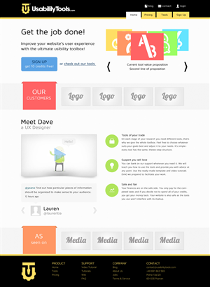 Landing Page Design by Lauren