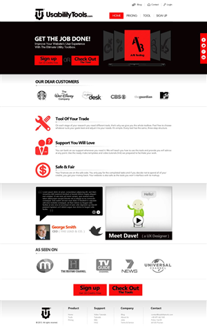 SaaS Landing Page layout | Design de Page d'Accueil par TechWise