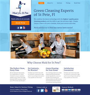 Web-Design von Nelsur für Maid for St Pete | Design: #5655882