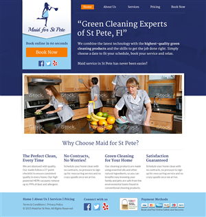 Web-Design von Nelsur für Maid for St Pete | Design: #5655892