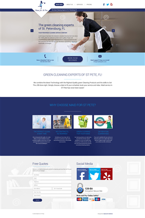 Web Design by Impressive Sol for Maid for St Pete | Design #5630841