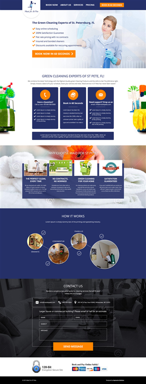 Web Design by Impressive Solutions for Maid for St Pete | Design: #5630861