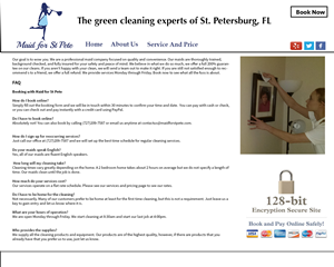Web-Design von mustafaNZ für Maid for St Pete | Design: #5659297