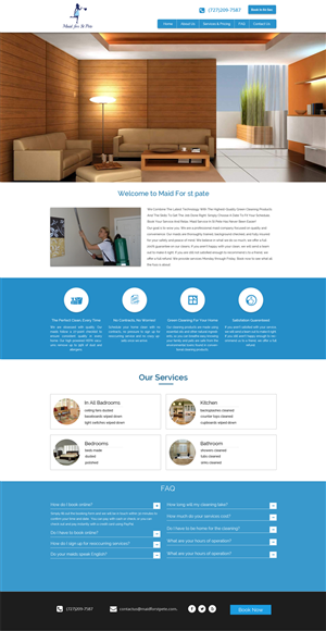Web-Design von Advent Innovative für Maid for St Pete | Design: #5647607