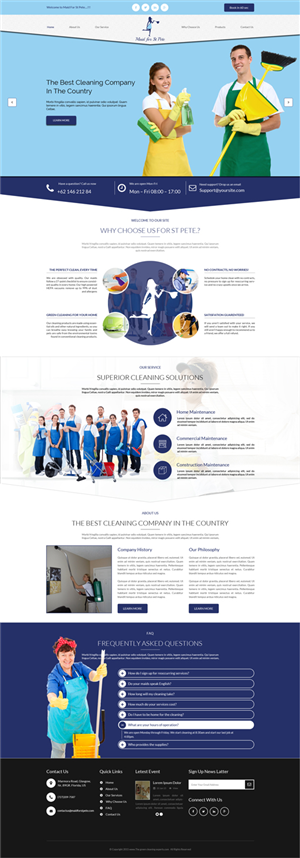 Web-Design von Advent Innovative für Maid for St Pete | Design: #5647610