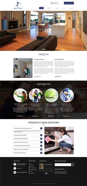 Web-Design von Advent Innovative für Maid for St Pete | Design: #5647614