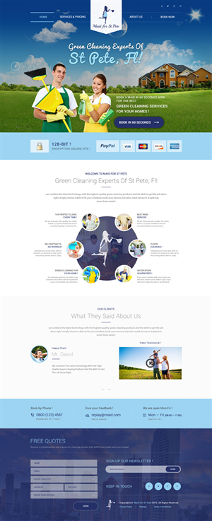 Web Design by Behriatech for Maid for St Pete | Design: #5705997